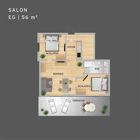 Winkelschiffchen Ii Mit Sauna Apartament